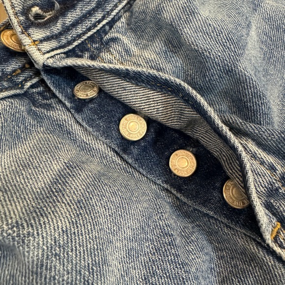 We The Free Distressed Ripped Frayed Hem Jeans Size 27 Light Wash Denim - Picture 10 of 13